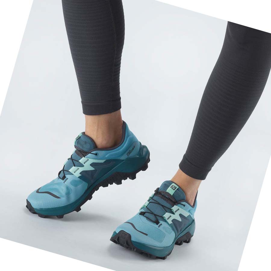 Salomon WILDCROSS 2 Trail Futócipő Női Kék | HU 2846AHK